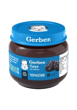 Пюре чорнослив Gerber 80г 1227106