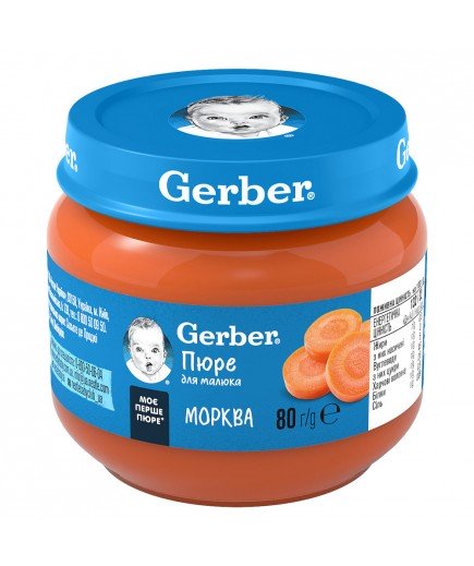 Пюре Gerber морква 80г 1227118