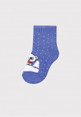 Шкарпетки махрові Gabbi NSD-258 (90258) -синій