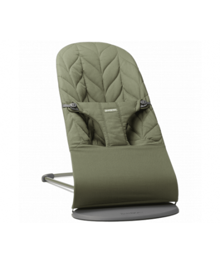 Шезлонг BabyBjorn Bouncer Bliss Cotton Petal 1409 Dark Green