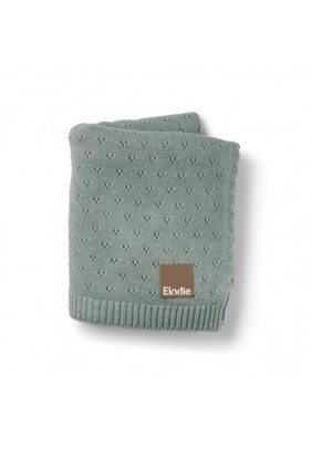 Акриловый плед для новорожденных Elodie Details Pebble Green 75x100 см 17710 - 