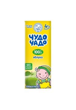 Сік яблуко освітлений Чудо-Чадо 200мл 687703