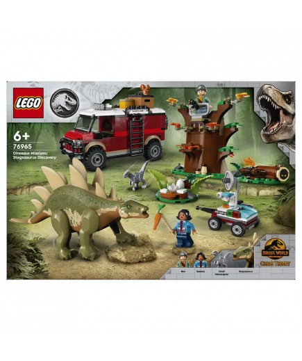 Конструктор Lego Jurassic World Місії динозаврів: Знахідка стегозавра 420дет 76965