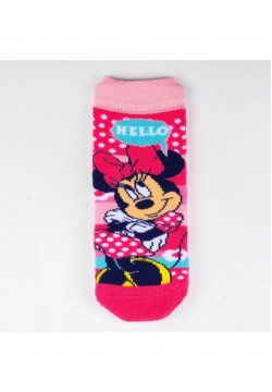 Шкарпетки з гальмами Minnie Disney 1шт MN17068-Рожевий/малиновий