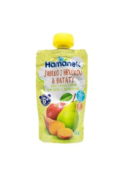 Пюре яблуко, груша, батат Hamanek 100г 1215911