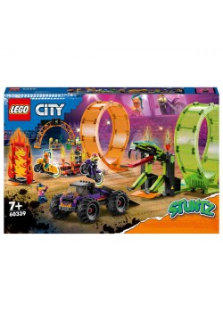 Конструктор LEGO City Stuntz Подвійна петля каскадерської арени 598дет 60339