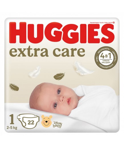 Підгузники Huggies Extra Care (1) 22шт 535832