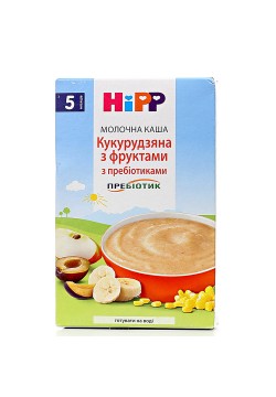 Каша молочная с пребиотиками кукурузная с фруктами HIPP 250г 2953