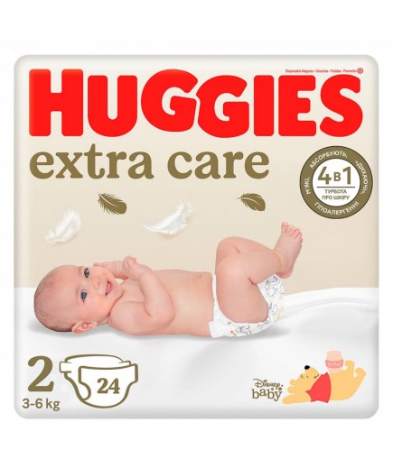 Підгузники Huggies Extra Care (2) 24шт 535502