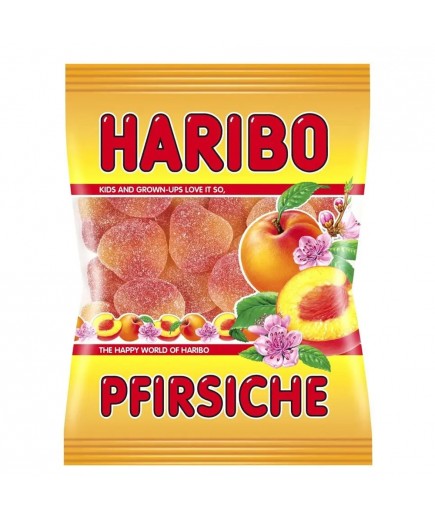 Цукерки желейні неглазуровані зі смаком персика Haribo 80г AT38087U