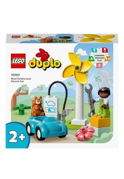 Конструктор Lego Duplo Town Вітрова турбіна та електромобіль 16дет 10985