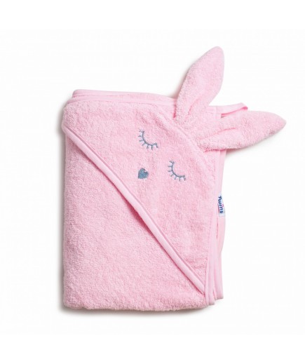 Рушник-куточок для купання Twins Rabbit pink 1500-TANК-08 Рушник-куточок для купання Twins Rabbit pink 1500-TANК-08