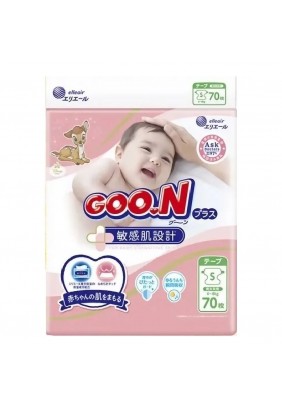 Подгузники Goo.N Plus S 70шт 21000627