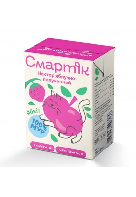 Нектар яблуко, полуниця Смартік 200мл 1999665