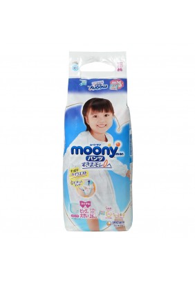 Подгузники-трусики Moony д/д XXL 26шт 21165-13-28 кг
