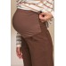 Штани для вагітних S-XXL Юла мама LONE TTR-33.023 -коричневий