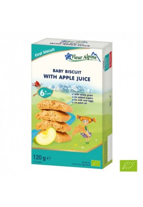 Печиво Fleur Alpine Organic з яблучним соком 120г 1684022 - 