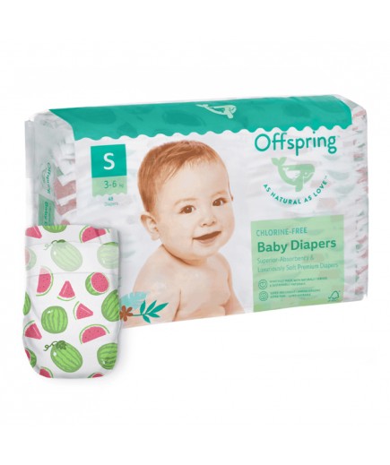 Підгузники Offspring Wondermelon S 48шт DP-OI-FAT-S48P-WML