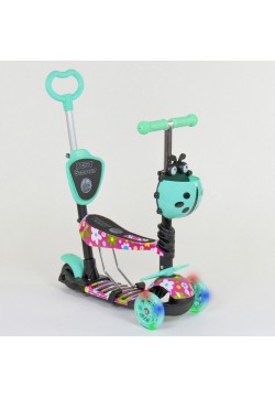 Самокат Best Scooter 3-х колісний з ручкою 5в1 43702