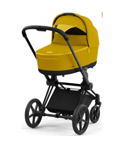 Коляска універсальна (люлька) Cybex Priam 4.0 Mustard Yellow/Matt Black 522000965/1