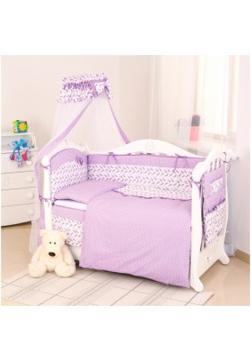 Бампер Twins Premium Птички fiolet 2023-P-11 - 
