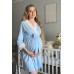 Халат для вагітних S-L Dianora 2065 1227 -блакитний