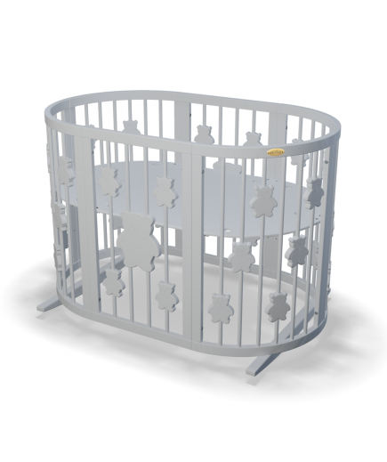 Ліжко-трансформер дитяче IngVart Smart bed Round 9в1 ведмедики 1367040 Ліжко-трансформер дитяче IngVart Smart bed Round 9в1 ведмедики 1367040