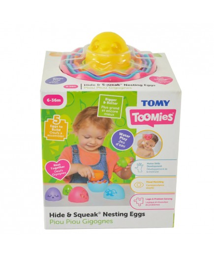 Сортер TOMY Toomies Кольорові яйця 5в1 E73564