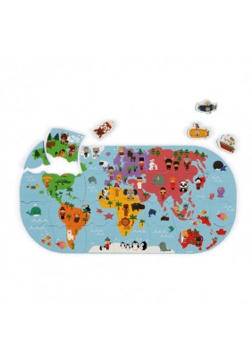 Іграшка для купання Janod Пазл Карта світу J04719 - 