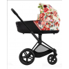 Коляска універсальна (люлька) Cybex Priam 4.0 Spring Blossom Light/Matt Black 522000771/1