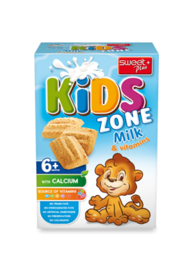 Печиво Sweet Plus Kids Zone з молоком 220г 1110300