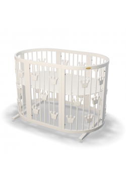 Ліжко-трансформер 9в1 IngVart Smart bed Round корони 2389001