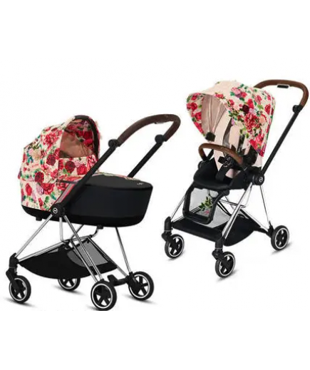 Коляска універсальна 2в1 Cybex Mios 4.0 Spring Blossom Light/Chrome Brown 519004013/3