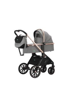 Коляска універсальна 2в1 Pote luxmom 2025 light gray ptlux/lg
