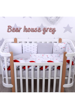 Постільний комплект Верес Bear house grey 6ед 216.004