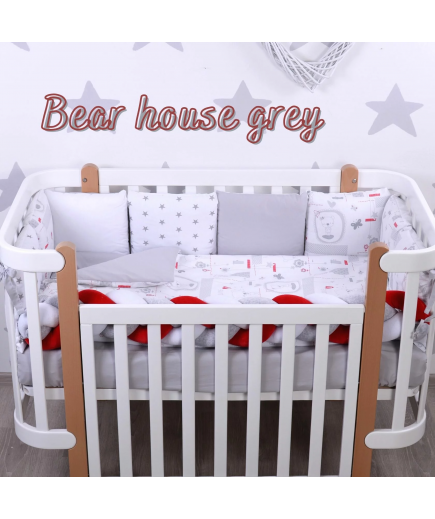 Постільний комплект Верес Bear house grey 6ед 216.004