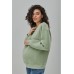 Світшот для вагітних і годування S-L Юла мама KLOYA SW-43.102 -зелений