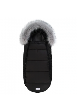 Конверт Dorechi Baby XS Флiс 1930 FО Black з опушкою