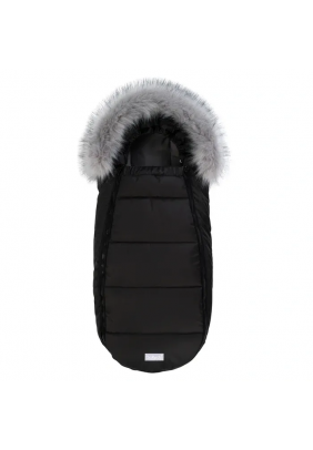 Конверт Dorechi Baby XS Флiс 1930 FО Black з опушкою
