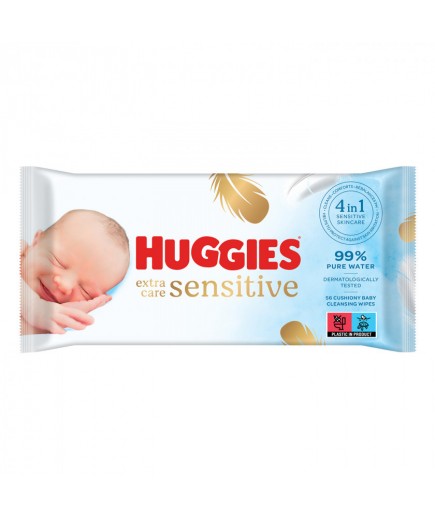 Серветки вологі Huggies Pure Extra Care 56шт 356870