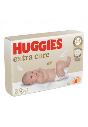 Підгузники Huggies Extra Care 2 58шт 35780 - 