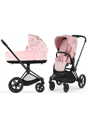 Коляска универсальная 2в1 Cybex Priam 4.0 Simply Flowers Pink/Matt Black 522000929/2 - 