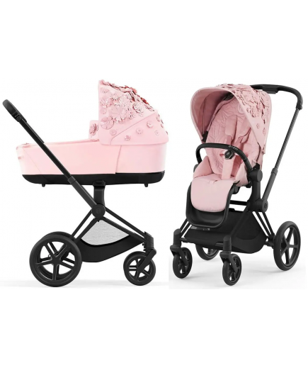 Коляска універсальна 2в1 Cybex Priam 4.0 Simply Flowers Pink/Matt Black 522000929/2