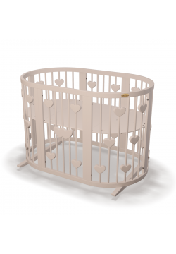 Ліжко-трансформер дитяче IngVart Smart bed Round 9в1 серця 1343470