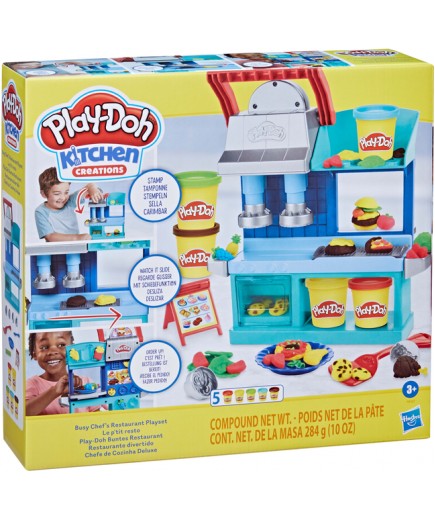 Набір для ліплення Play-Doh Зайнятий шеф-кухар F8107 Набір для ліплення Play-Doh Зайнятий шеф-кухар F8107