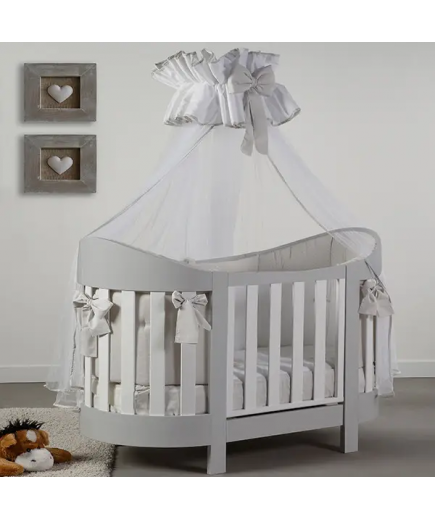 Ліжко дитяче Baby Italia Eva White Grey 132х69 см