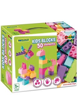 Конструктор Wader Kids Blocks 50дет 41297