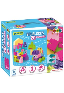 Конструктор Wader Big Blocks 26дет 41590