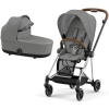 Коляска універсальна 2в1 Cybex Mios 4.0 Mirage Grey/Chrome Brown 523000929/3