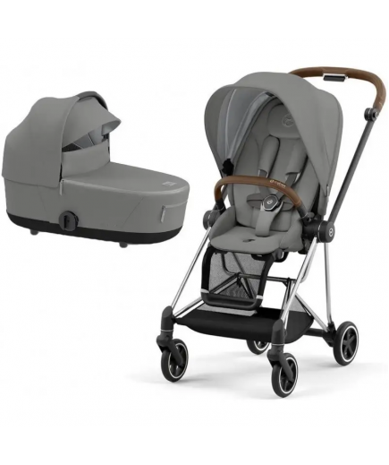 Коляска універсальна 2в1 Cybex Mios 4.0 Mirage Grey/Chrome Brown 523000929/3